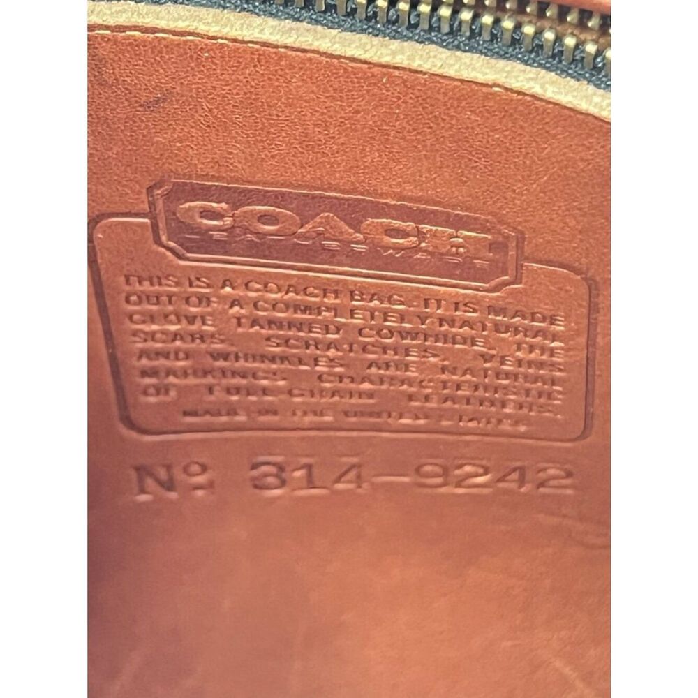 Vintage Coach Lindsay Crossbody British Tan Leather Bag 9242 - Picture 13 of 16